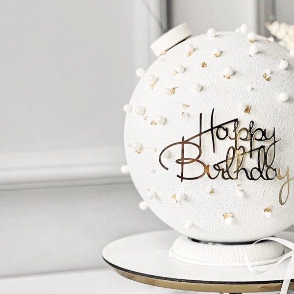 Cross -border INS style Happy Birthday Cake Side Ak clan decorative…