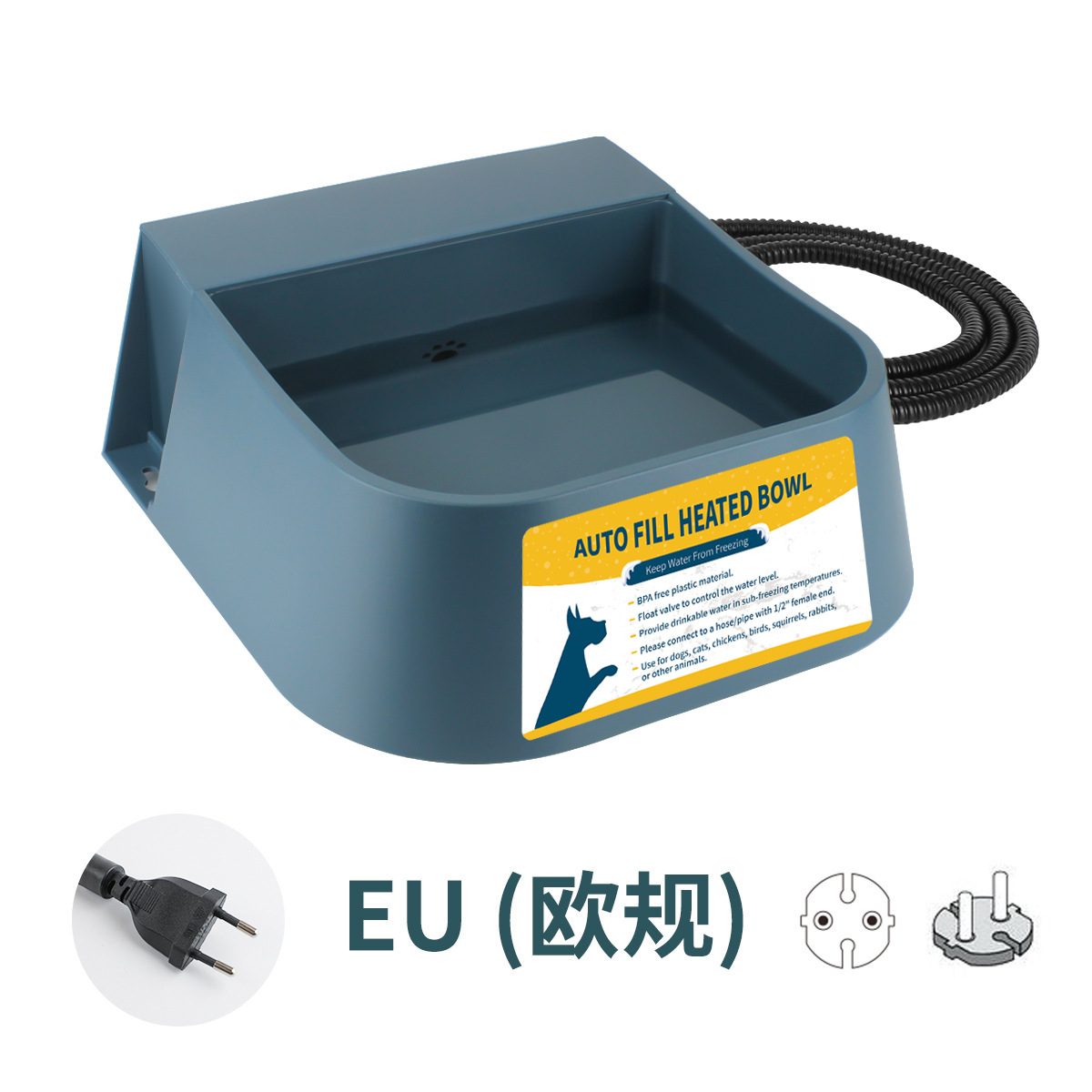 Suministros para mascotas tazón de calefacción almacenamiento automático de agua bola flotante gato y perro tazón de temperatura constante línea anti-mordedura aislamiento tazón de agua bebedor de mascotas