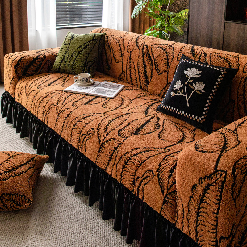 Sofá de otoño de la falda - Curry