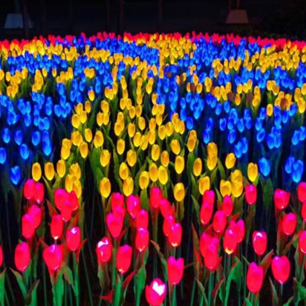 郁金香草坪灯玫瑰花户外防水太阳能地插灯公园广场别墅景观灯其他