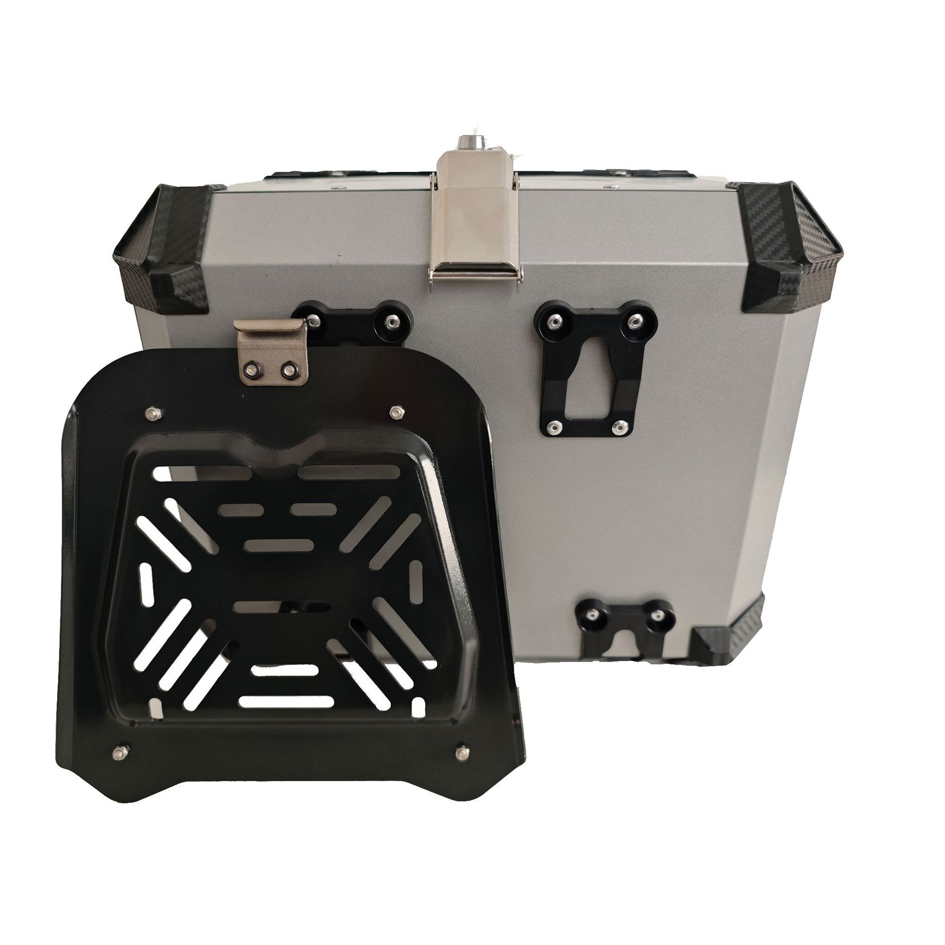 Baja trasera de aleación de aluminio de motocicleta, baja trasera de automóvil eléctrico de gran capacidad, pedal de baja trasera para llevar, caja de automóvil de batería