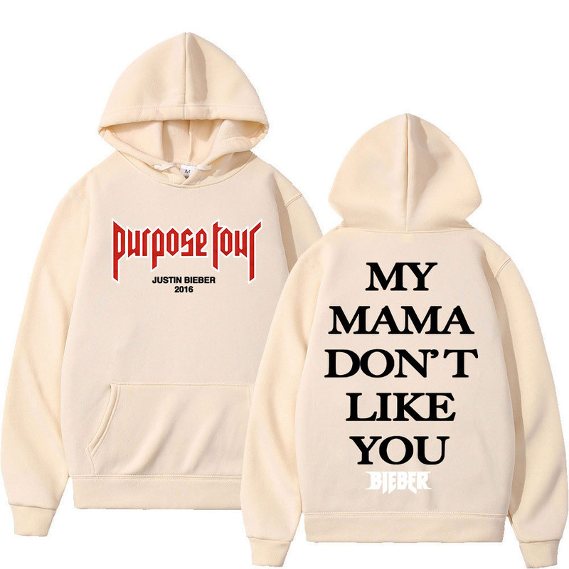 Justin Bieber Purpose Tour Hoodie My Mom Doesn'T Like You Sweatshirts Men Women Fashion Long
