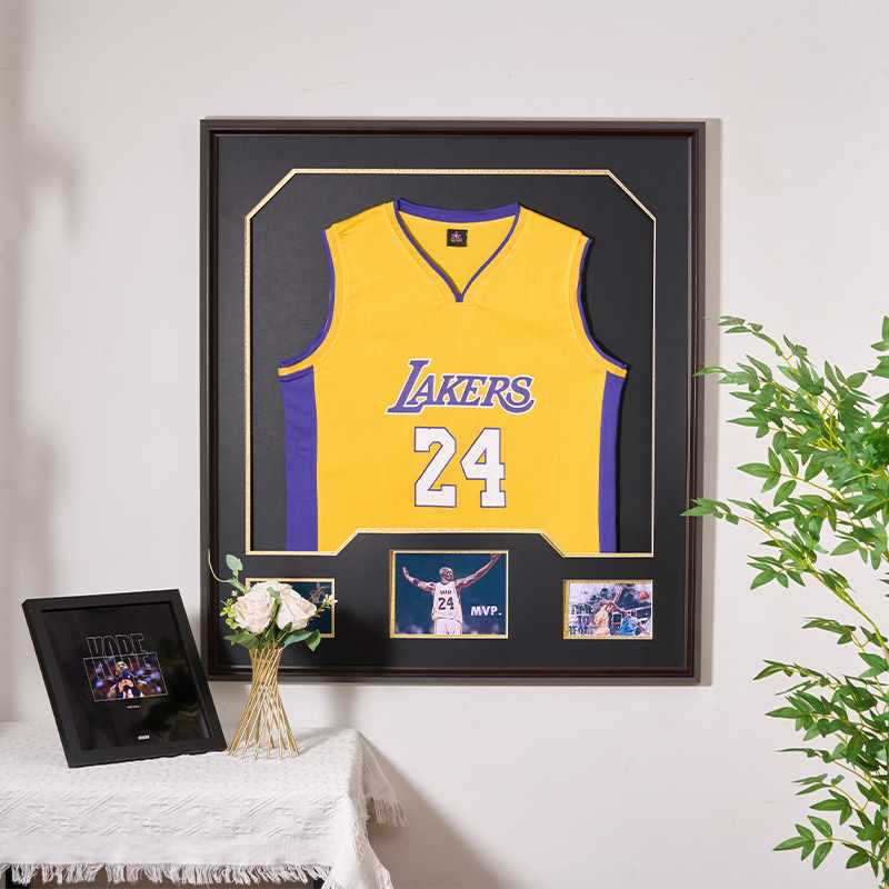 ◇ Player Jerseys Frameless Display Frame Basketball Football Jerseys Table Tennis Star Commemorative Display Frame Signature Collection Photo