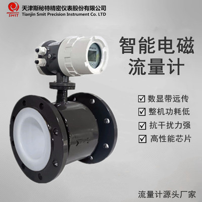 斯秘特仪表供应分体式一体式智能电磁流量计 消防水电磁流量计|ru