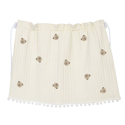 insulation sunshade cute suction cup – Sun shade - quilted-wool-ball-embroidered-curtain-bear-head