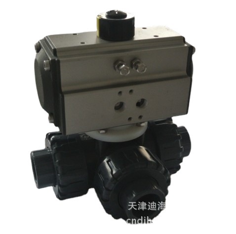 厂家供应 不锈钢气动三通球阀   PVC气动三通球阀 气动蝶阀