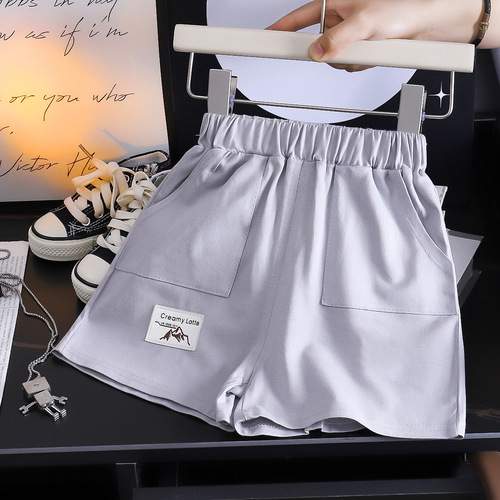 Boys 'shorts summer thin quarter pants for small and medium-sized children's all-matching Western-style outerwear loose cotton overalls factory on behalf of the factory.