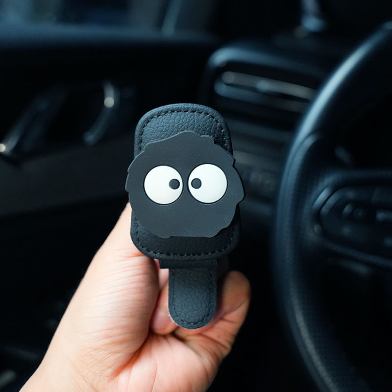 High-End Car-Mounted Glasses Clip, Car Sun Visor Storage Gadget, Multifunctional Creative Magnetic Sunglasses Storage Clip