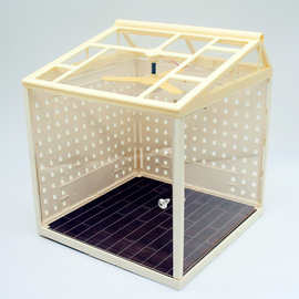 Dollhouse娃娃屋方格空间迷你3D小屋屋顶防尘DIY自研微缩场景模型