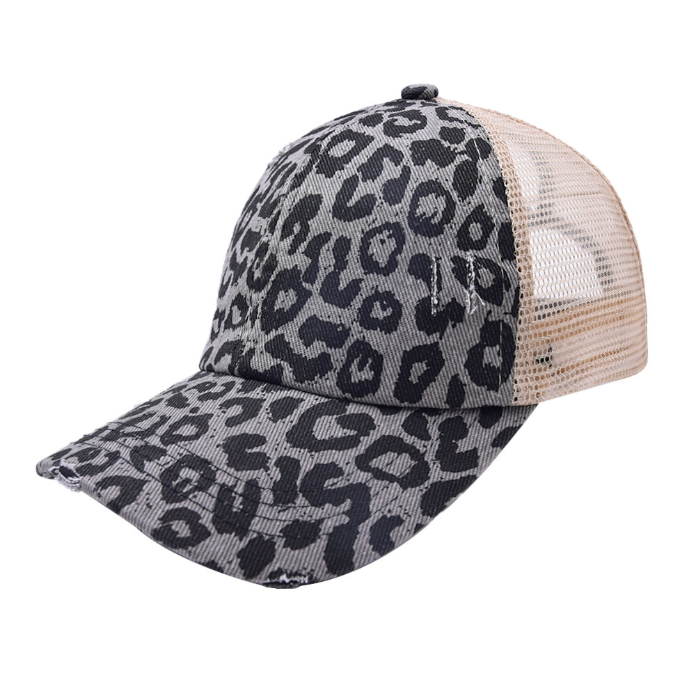 Unisex Mode Leopard Gebogene Traufen Baseball Kappe display picture 3