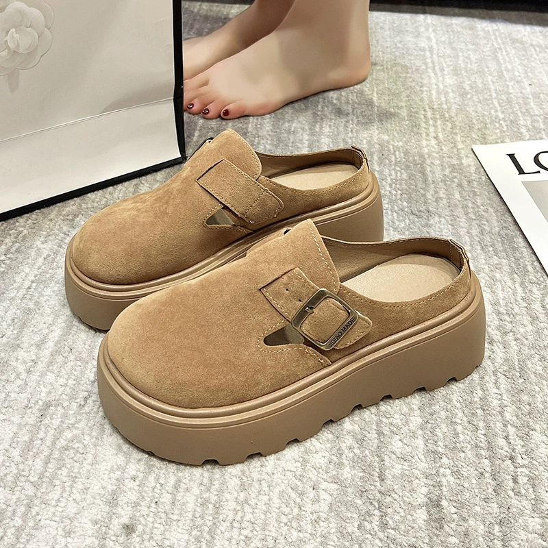 Женские лоферы Baotou Boeken на толстой подошве, весна-осень 2025, новые туфли без шнуровки во французском стиле в сказочном стиле для женщин