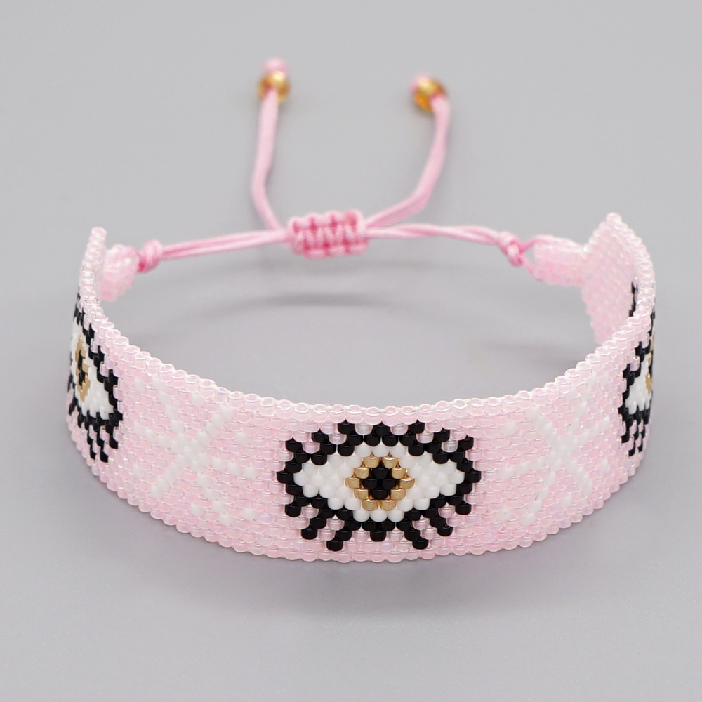 Fashion Eye Glass Beaded Bracelets