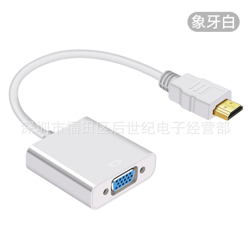 HDMI a VGA Cable Convertidor 1080p HD con audio con fuente de alimentación ordenador portátil Set-Top Box Cable