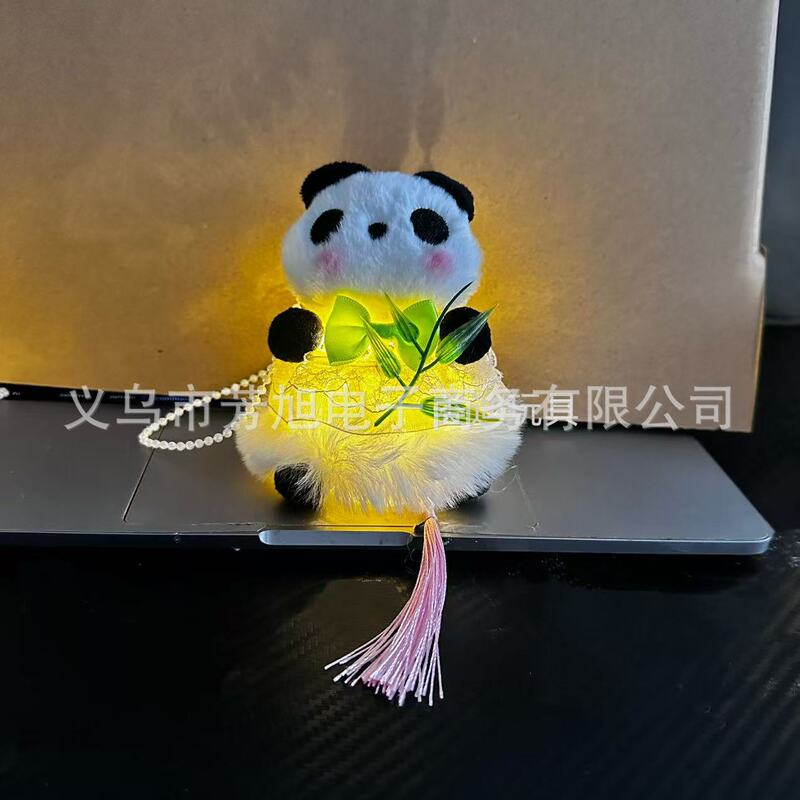新款中秋灯笼儿童手提熊猫灯笼挂饰新年装饰花灯夜市摆摊工厂批发|undefined