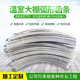 弧形齿条 智能温室大棚配件弧形齿条 连续开窗系统弧形齿条厂家