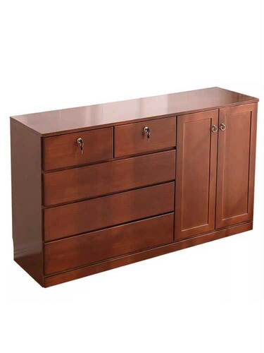 Solid Wood Five-Drawer Wall-Mounted Storage Cabinet Bedroom Storage Cabinet Living Room Dresser Simple Modern Dresser
