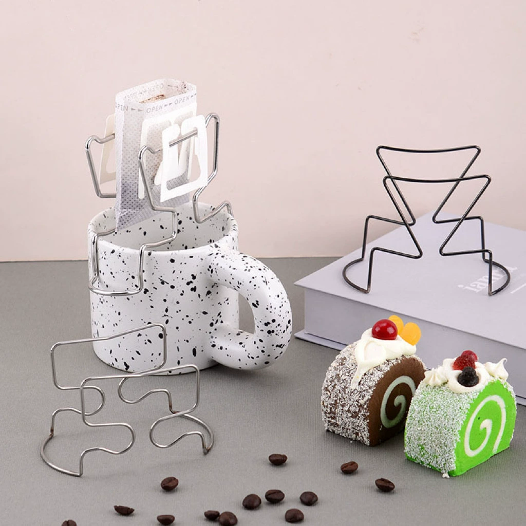 В наличии Ушной подвесной кофейный кронштейн в японском стиле, стойка для бумажных пакетов, портативная ручная штамповка, подвесной мешок для ушей, дренажная опора, стойка из нержавеющей стали