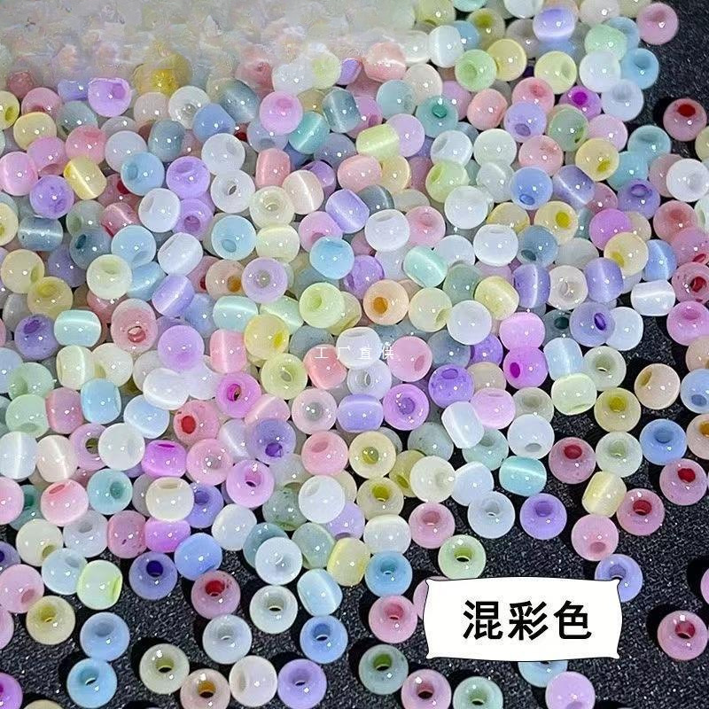 Glass beads jade handmade