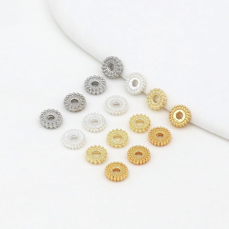 18K Gold-Plated Gear Spacer 14K Gold-Filled Color-Preserving Spacer Beads Bracelet Necklace Accessories DIY Beading Accessories D93 18K Gold-Plated Gear Spacer 14K Gold-Filled Color-Preserving Spacer Beads Bracelet Necklace Accessories DIY Beading Accessories D93
