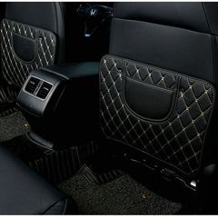 カーシート背もたれ防キックマット子供后席保护マット車内用汚れ防止防护マット后列防キックマット
