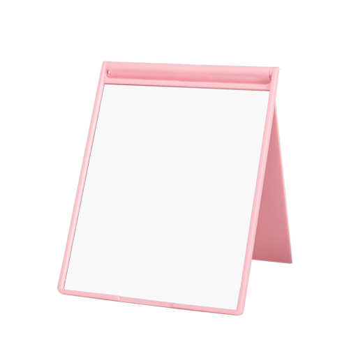 Folding cosmetic mirror wholesale can be printed with LOGO rectangular simple cosmetic mirror can be printed on both sides desktop mirror