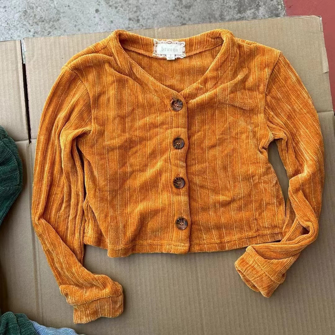 24 nuevos abrigos de niños de otoño de marca europea y americana abrigos de niñas de dos piezas