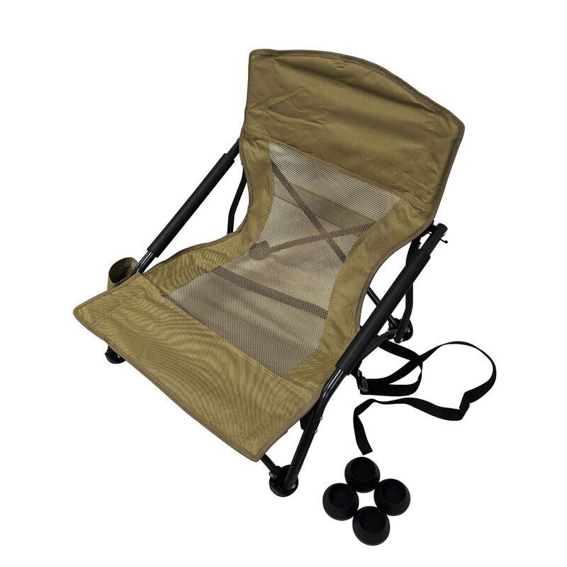 Cross-Border Outdoor Portable Folding Chair with Non-Slip Foot Pads Fishing Chair Backrest Picnic Camping Leisure Low Stool