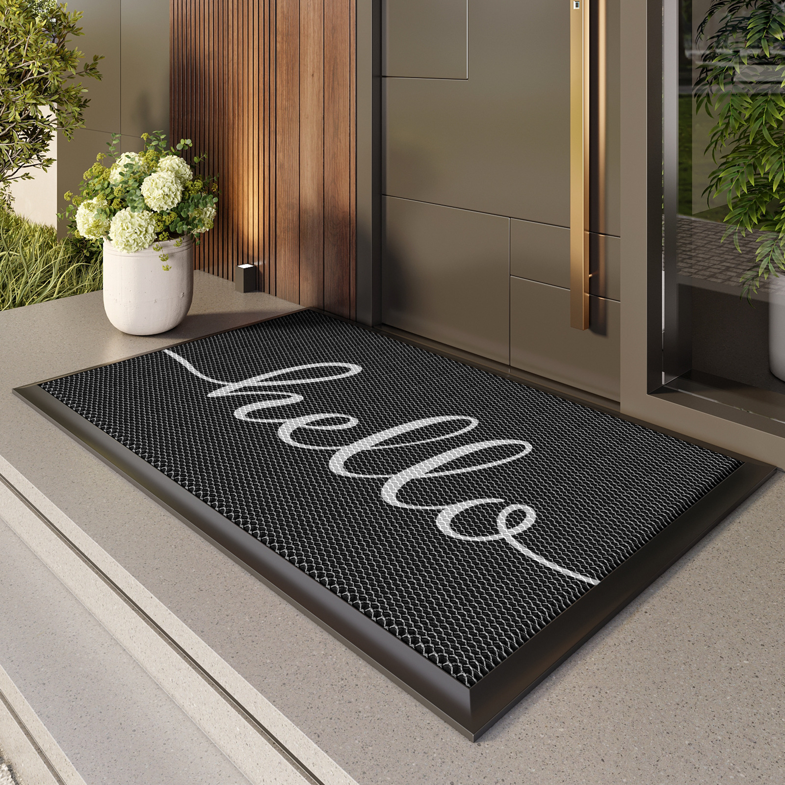 Alfombrilla de puerta de entrada Alfombrilla de exterior Alfombrilla antideslizante de entrada Alfombrilla de entrada Impermeable y protector solar Alfombra de bienvenida Alfombrilla de puerta exterior