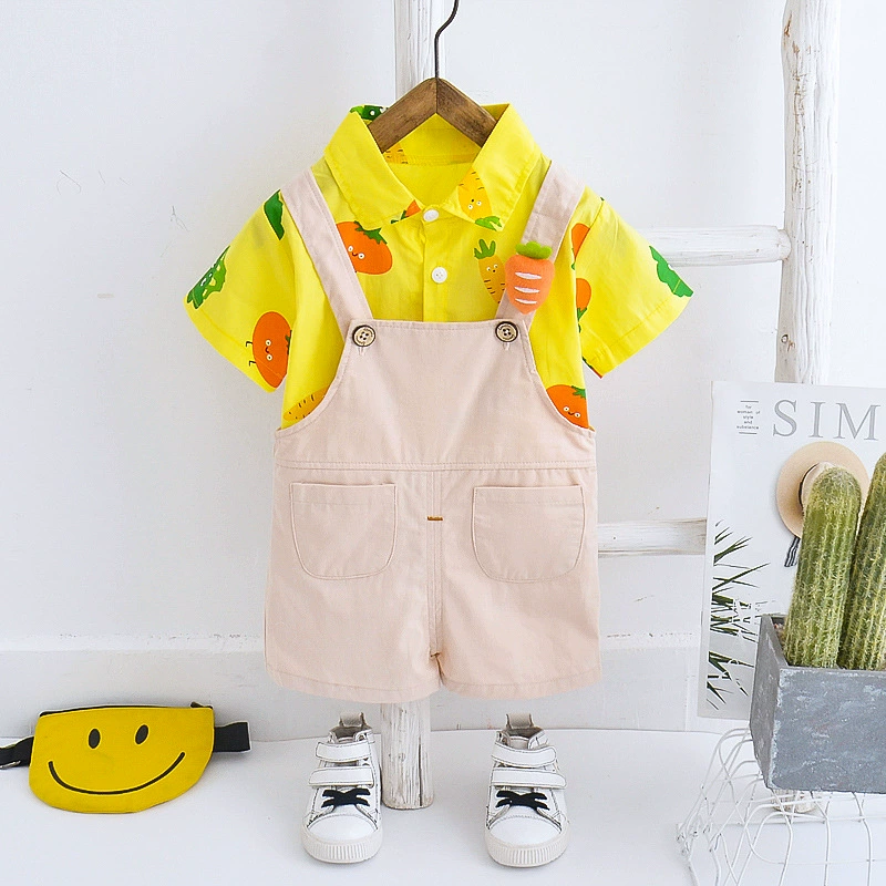 Overall for boys, trousers, children's summer clothing, autumn set, 1 years, western style