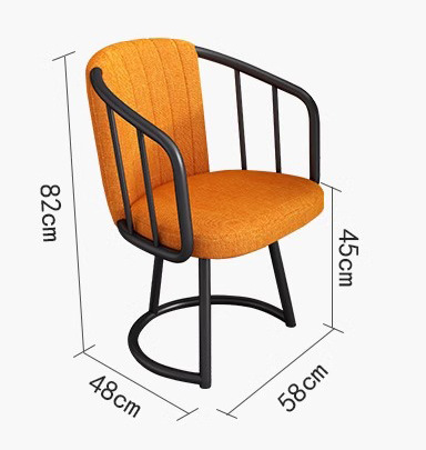 Luz de lujo comedor silla mesa de comedor silla moderna simple ocio respaldo suave bolsa de café silla Hotel negociación silla