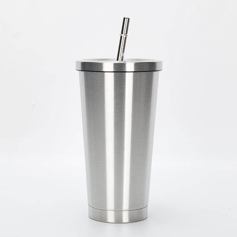 304 taza de acero inoxidable taza de agua de comercio exterior taza de paja de automóvil taza de regalo de color gradiente logotipo personalizado al por mayor