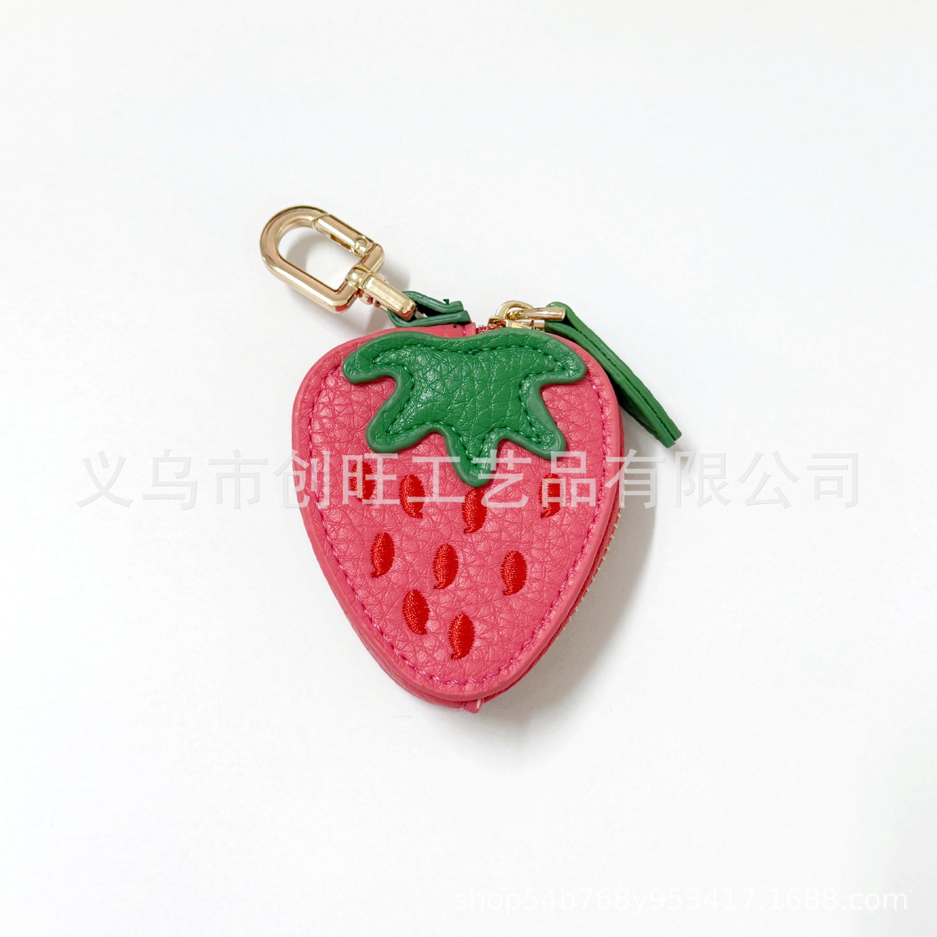 Mini Monedero de Cuero con Diseño de Fruta de Corteza image 7