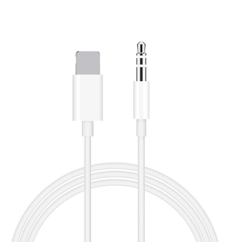 USB C/lightning to3.5 male AUX audio cable is suitable for Apple Mobile Phone Car Audio Adapter