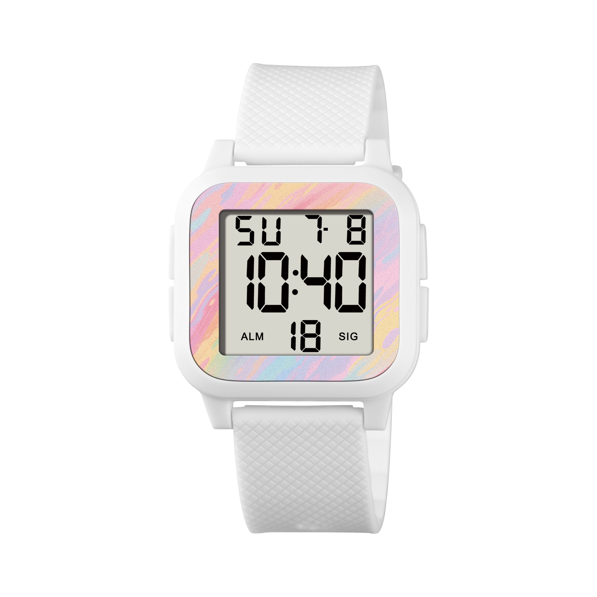 Nuevo cronógrafo de escuela secundaria y secundaria reloj electrónico de luz nocturna alarma de estudiantes adolescentes cronógrafo reloj electrónico deportivo al por mayor