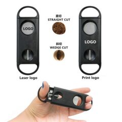 携帯型プラスチックシガー2合1シガーV型平口切り多機能ステンレス両用V口シガーナイフ