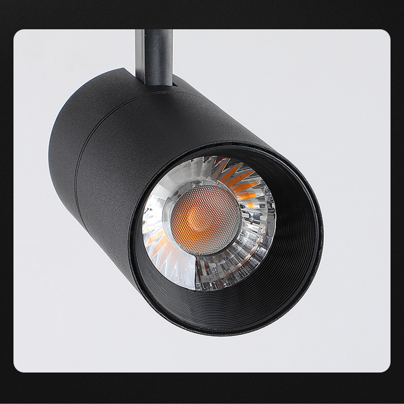 Luz de riel LED de espectro completo Luz de 2 líneas con codificación de 3 colores COB comercial ultra brillante y focalizada Iluminación para tiendas