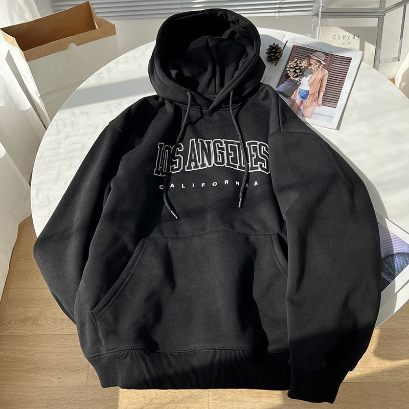 Felpa con cappuccio unisex in stile coreano casual, stile pigro, autunno inverno, semplice e versatile_voghion.com