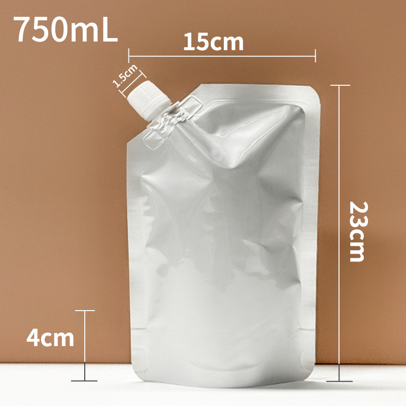 アルミ箔吸口袋ソーススープ牛乳液体包装袋飲料自立式出前スープ袋高温100度|undefined