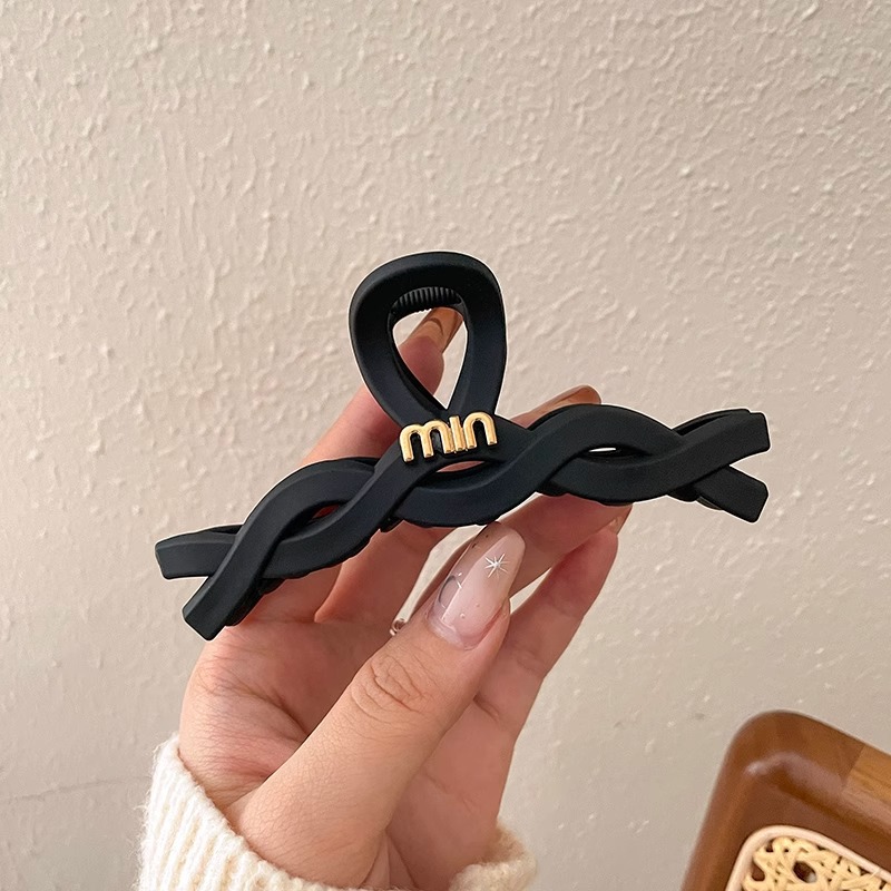 Clip de pelo de gran tamaño esmerilado simple Cabeza trasera updo horquilla de alto grado tiburón clip horquilla tocado al por mayor