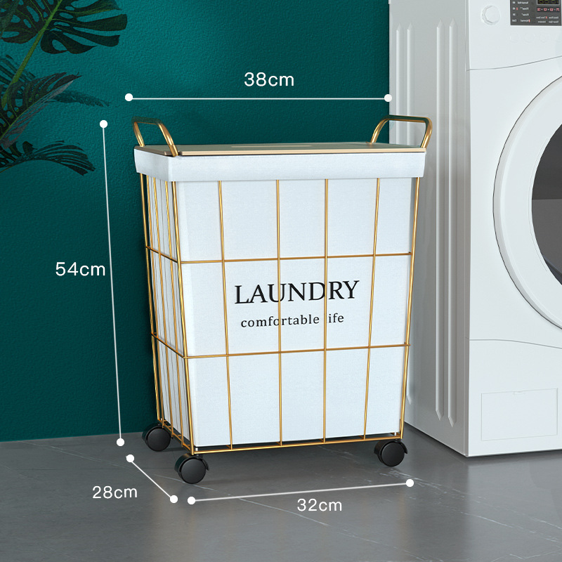 Cesta de lavandería hogar ropa sucia cesta de almacenamiento ins Wind Net almacenamiento rojo Lou cesta de lavandería cubo ropa sucia cesta al por mayor