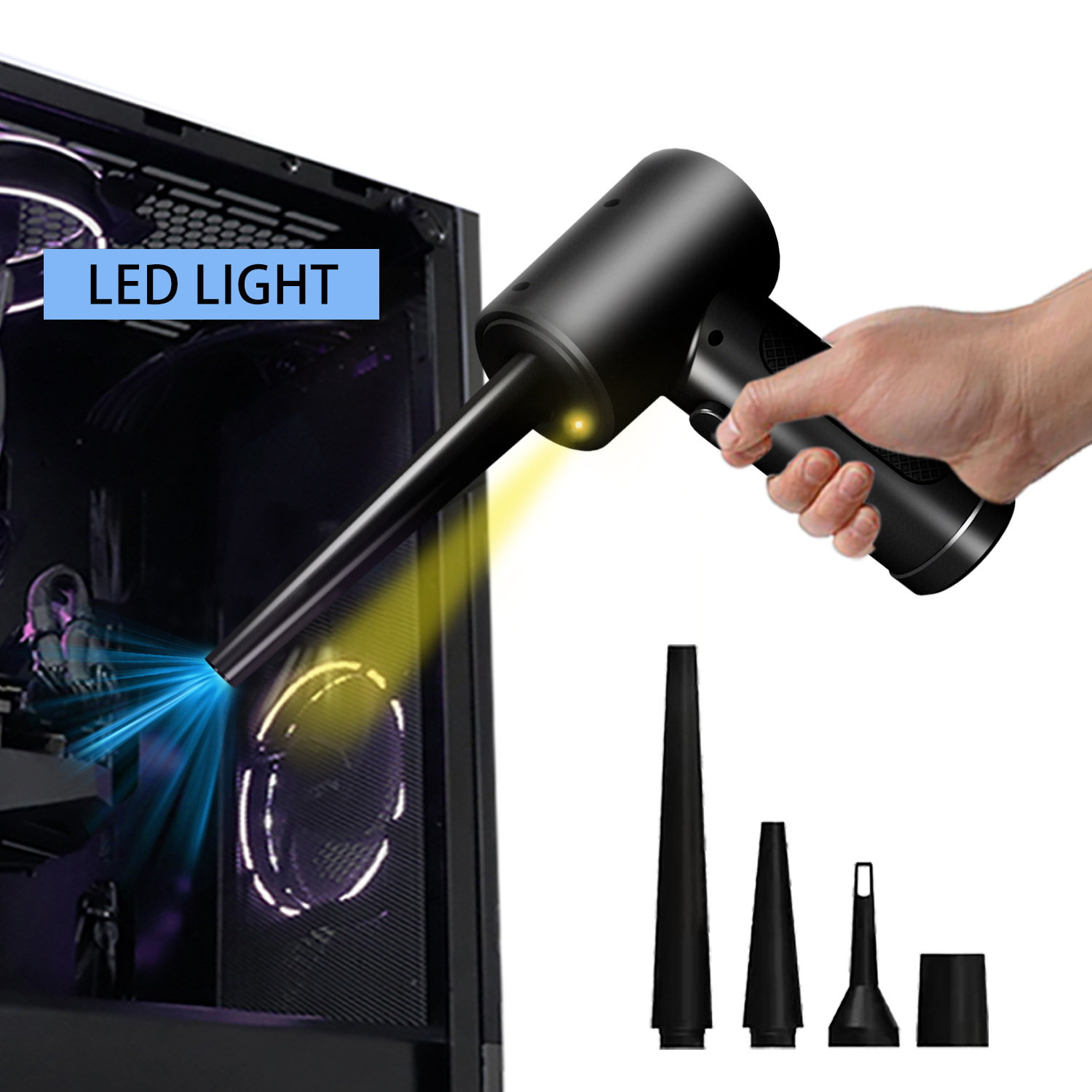 Cross-border new product car vacuum cleaner high-power keyboard dust blower Wireless USB charging car handheld dust blower