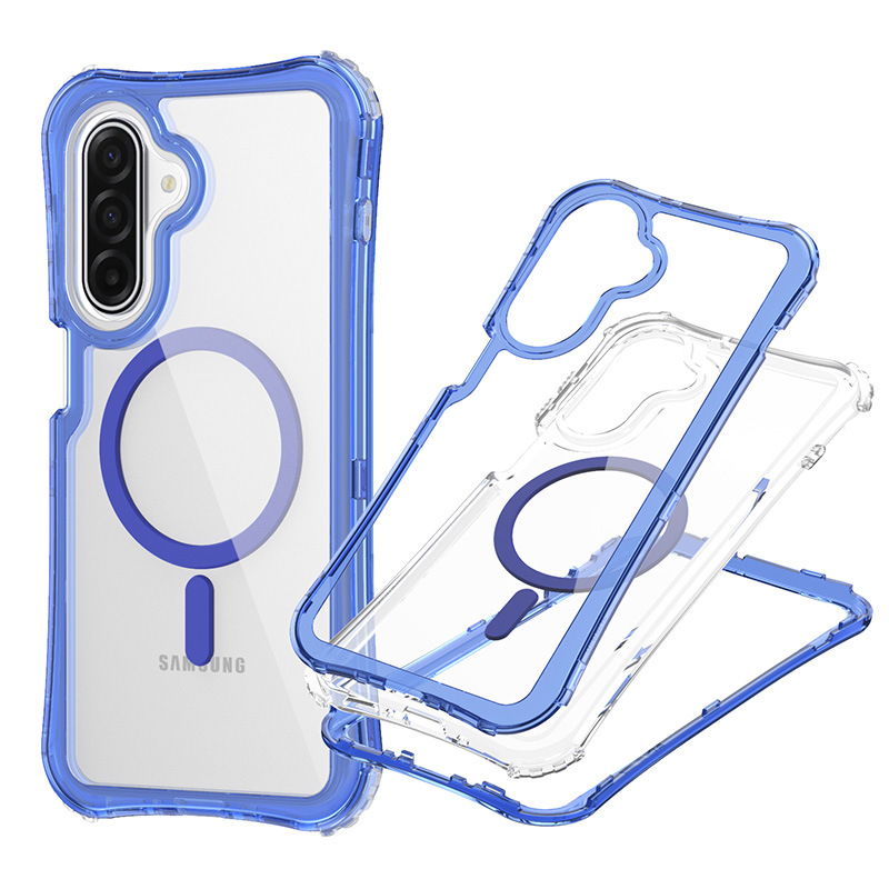 Fábrica de fuente nueva explosión transfronteriza del sudeste asiático para Samsung A17 caso de teléfono móvil transparente 3 - en - 1