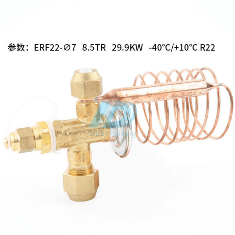 鸿森新品内外平衡膨胀阀制冷机组冷库ERF22φ1.5冷库空调配件阀件