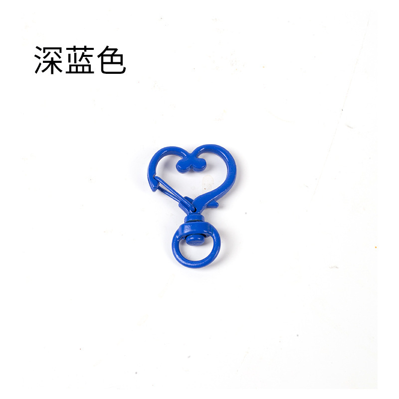 ペイントキャンディーカラーのピーチハートバックル、金属亜鉛合金キーホルダー、ラブハート型ハンギングバックル、DIYジュエリーアクセサリー、絶妙なアクセサリー|undefined