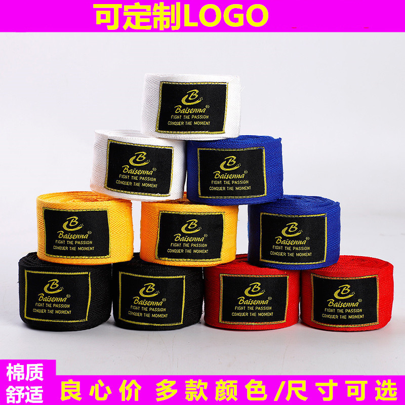 Sports Boxing Bandage, Sanda Protective Gear, Hand Strap, Muay Thai Hand Wrap, Fighting Hand Guard, Cloth Gloves, Boxing and Fighting, One Pair