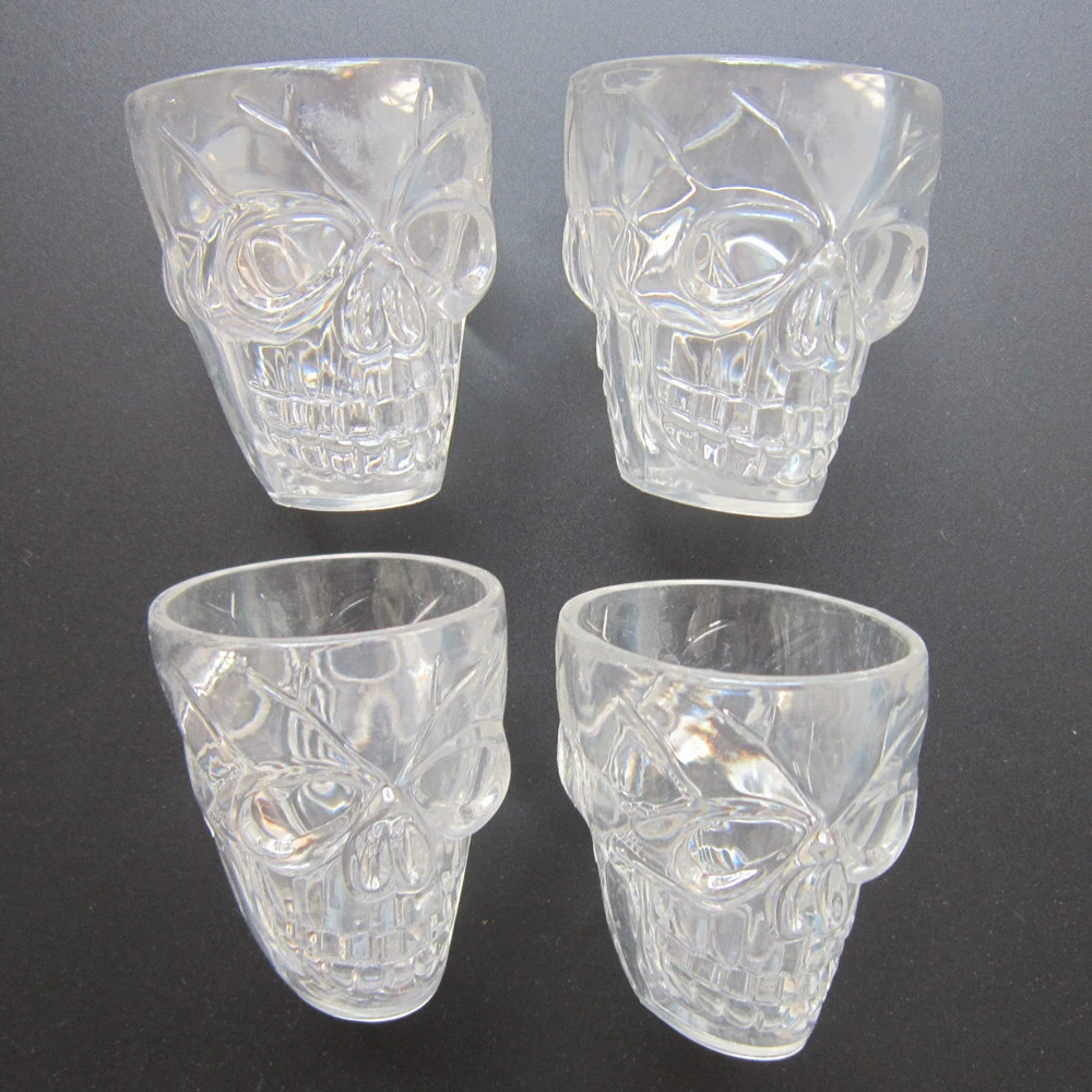 万圣节酒杯酒盅 骷髅小酒杯 烈酒杯 Halloween Shot Glasses
