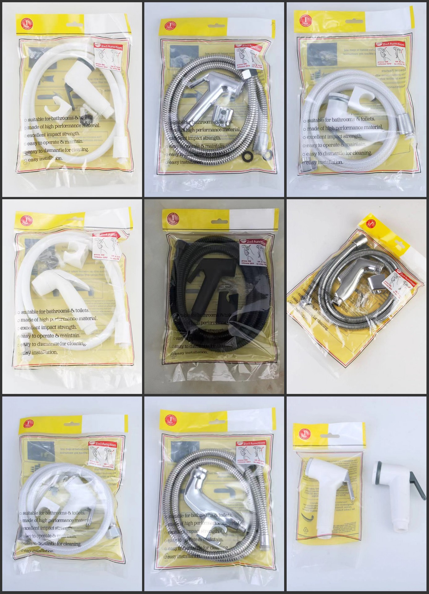 ABS electroplated toilet companion, spray gun, handheld pressurized toilet accessory, feminine washer, bathroom spray gun, vacuum-formed set undefined