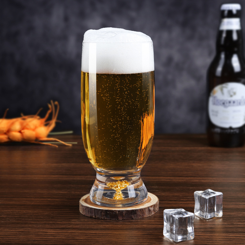 Taza de cerveza artesanal de alta calidad de lujo, taza de cerveza de trigo, taza de vidrio red doméstica, taza de bebida fría creativa, taza de vino única