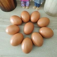 实心假鸡蛋石头大号实心假鸡蛋超市木质彩绘儿童涂鸦蛋材料