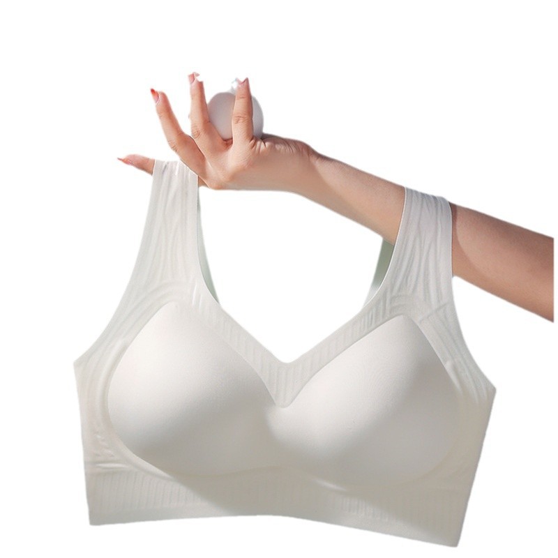 Hermoso sujetador de niña de ropa interior antiflacidez, pecho pequeño, ropa interior fruncida, sujetador de mujer, fruncido, copa vacía, sujetador de talla grande